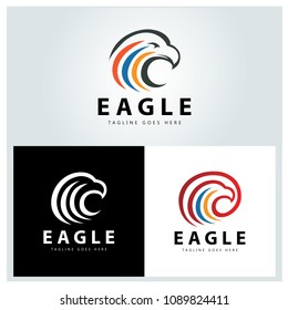 Eagle head icon - Vector illustration