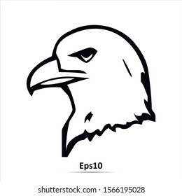 Eagle head icon. Vector illustration. Eps10
