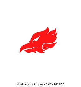 eagle head icon, vector illustration