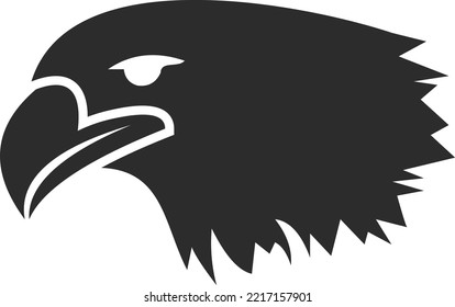 eagle head illustration looks fierce and fighter