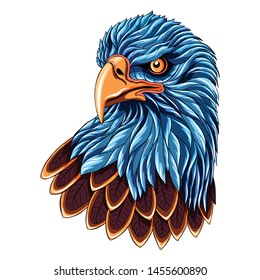 Eagle head illustration vector art