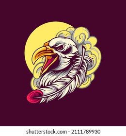 Eagle Head Illustration for your business or merchandise