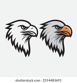 Eagle Head Illustrations for Logos and Designs