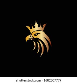 Eagle Head King Logo Mascot