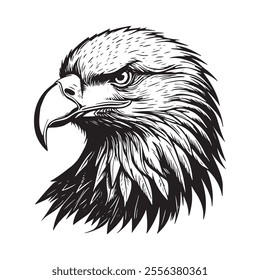 Eagle Head, King Of The Skies, Eagle head logo, silhouette set, black icon, mascot, eagle silhouette, birds vector illustration,