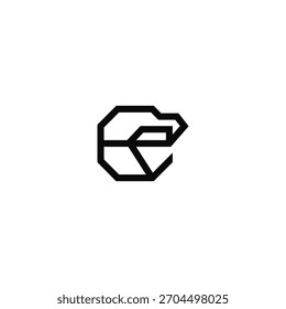 Letra de la cabeza del águila e diseño del logotipo de la compañía.