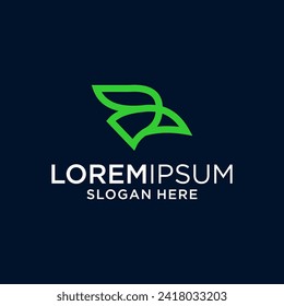 Logo-Design-Vorlage für Adler-Kopfzeile