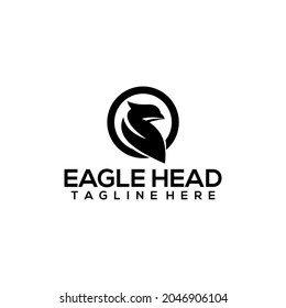 Eagle head logo concept vector isolated in white background