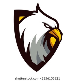 Eagle head logo concept vector illustration