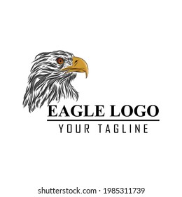 eagle head logo design. Creative idea logo design. Logos Design