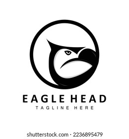 Eagle Head Logo Design, Flying Feather Animal Wings Vector, Product Brand Icon Illustration