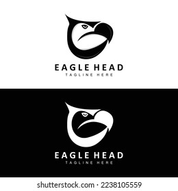 Eagle Head Logo Design, Flying Feather Animal Wings Vector, Product Brand Icon Illustration