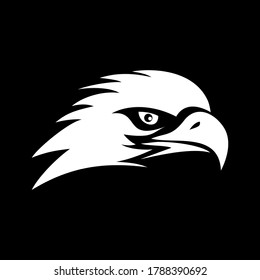 EAGLE HEAD LOGO DESIGN ICON ILLUSTRATION VECTOR