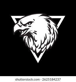 Plantilla de diseño de logotipo de cabeza de águila