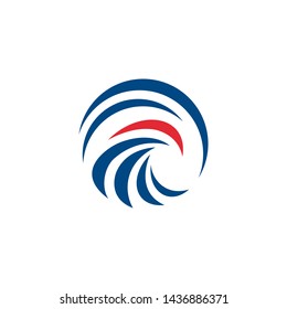eagle head logo design vector