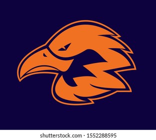 eagle head logo design vector