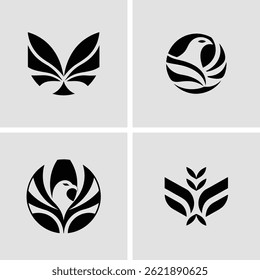 Eagle Head Logo Design Vector Illustration with Bold Modern Style
