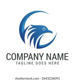 Eagle Head logotipo design vetor modelo, logotipo falcão, símbolo águia, ícone pássaro, logotipo falcão	
