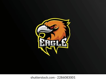 eagle head logo esport design mascot