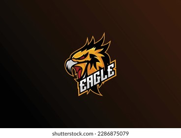 eagle head logo esport gaming team design