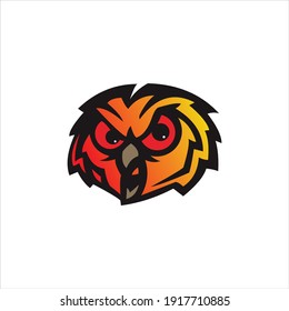 eagle head logo in gradation color