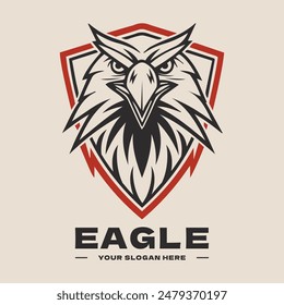 Eagle Head Logo. Hawk Emblem