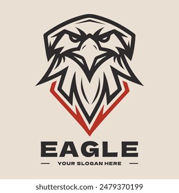 Eagle Head Logo. Hawk Emblem