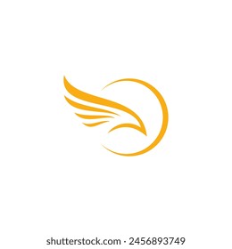 ilustración de diseño de icono de logotipo de cabeza de águila. Diseño de emblema de halcón. símbolo de logotipo de silueta de halcón	