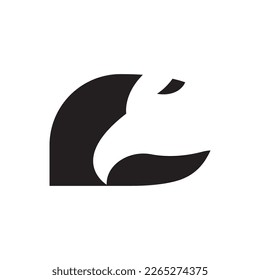 eagle head logo icon simple unique.