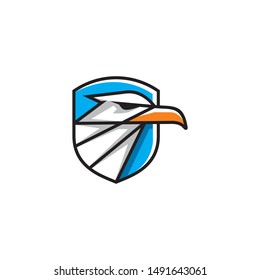 eagle head logo icon vector