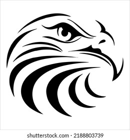 eagle head logo icon vector illustration