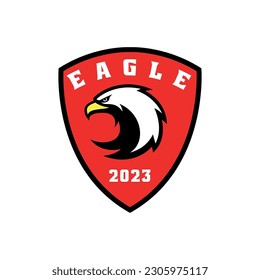 eagle head logo icon vector illustration