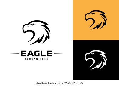 eagle head logo icon vector illustration