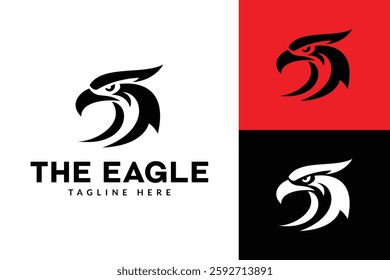 eagle head logo icon vector illustration