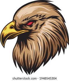Eagle head logo illustration available for your custom project