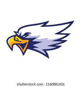 Eagle Head Logo Mascot Design Sports Team Template