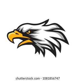 Eagle Head Logo Mascot Vector Icon