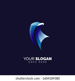Eagle head logo in modern style