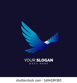 Eagle head logo in modern style