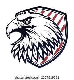 Eagle head logo, printing, logo design, american eagle head for american tshirt, mug, and branding design