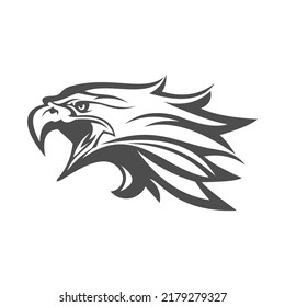 eagle head logo , simple and clean