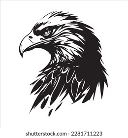 Eagle Head Eagle Logo Symbol. Head of bird of prey, eagle or hawk. Vector.