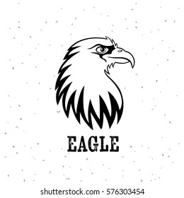 Eagle Head Logo Template Cartoon Eagle Stock Vector (Royalty Free ...