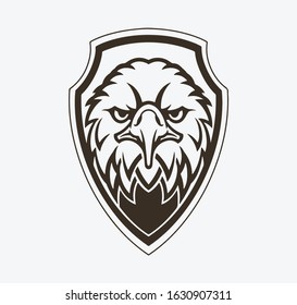 eagle head logo. template vector.