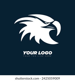 Eagle head logo for t-shirt, Hawk mascot Sport wear typography emblem graphic