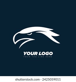 Eagle head logo for t-shirt, Hawk mascot Sport wear typography emblem graphic