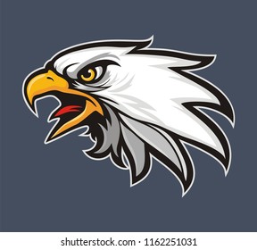 Eagle head logo for t-shirt, Sport wear , emblem graphic, athletic apparel 