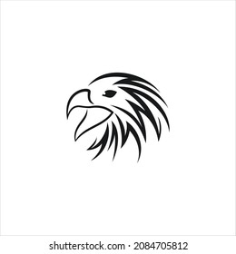 eagle head logo vector abstract template