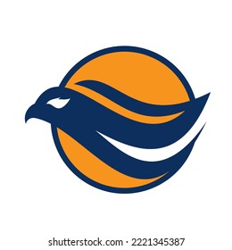 Eagle head logo vector design. bird vector template design.