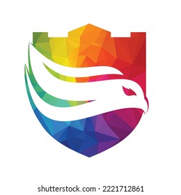 Eagle head logo vector design. bird vector template design.